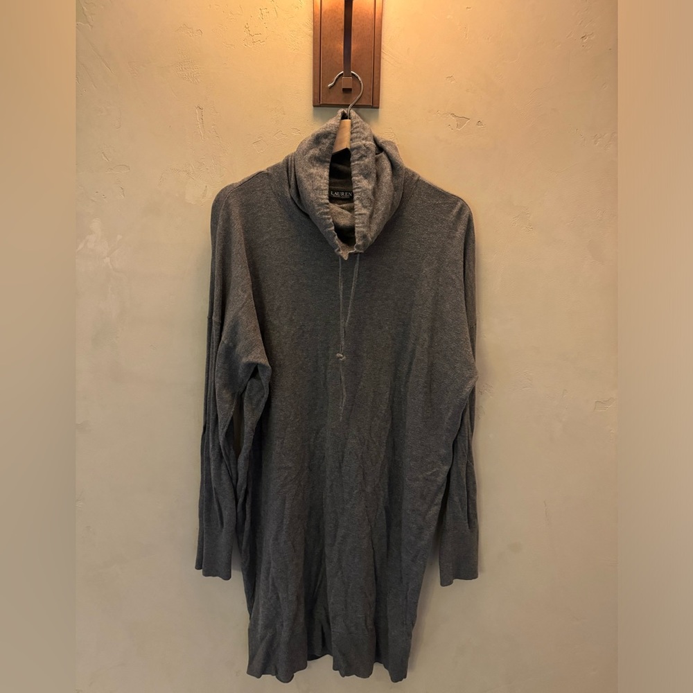 LAUREN Ralph Lauren Knit Cowl-Neck Tunic Dress